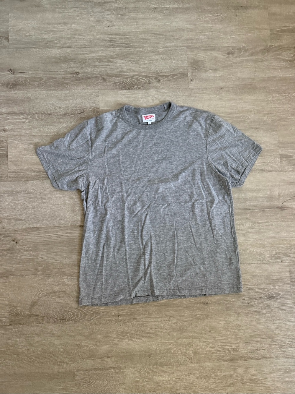 Sault New England Short Sleeve Slub T-shirt, Oyster